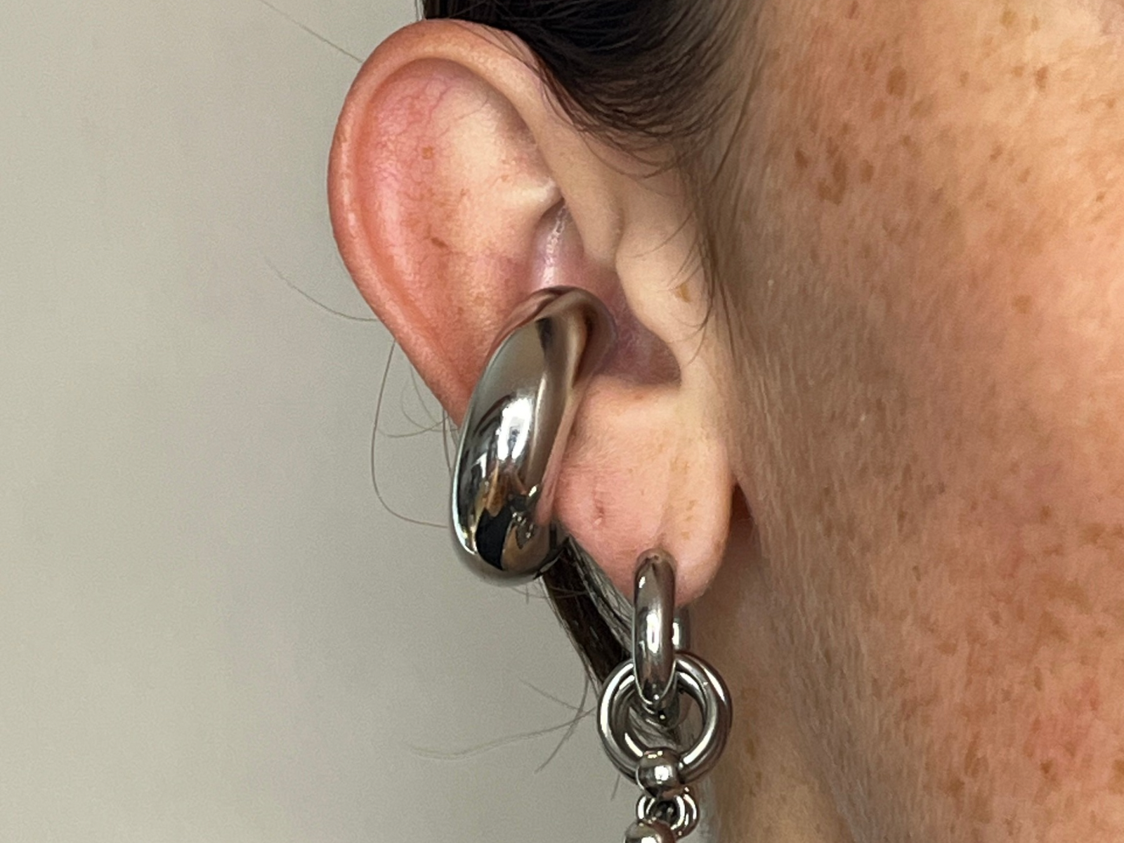 Big Silver Earcuff ( à l'unité )